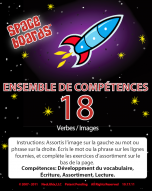 French Edition Rocket Series R-18 Action Words & Pictures