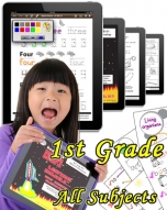First Grade Bundle: Math, Science, Social Studies & Language Arts