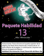 Spanish Special Edition Astronaut Series A-13 Upper & Lower Case Letters